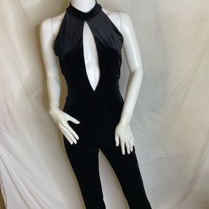 Black Velvet Jumpsuit